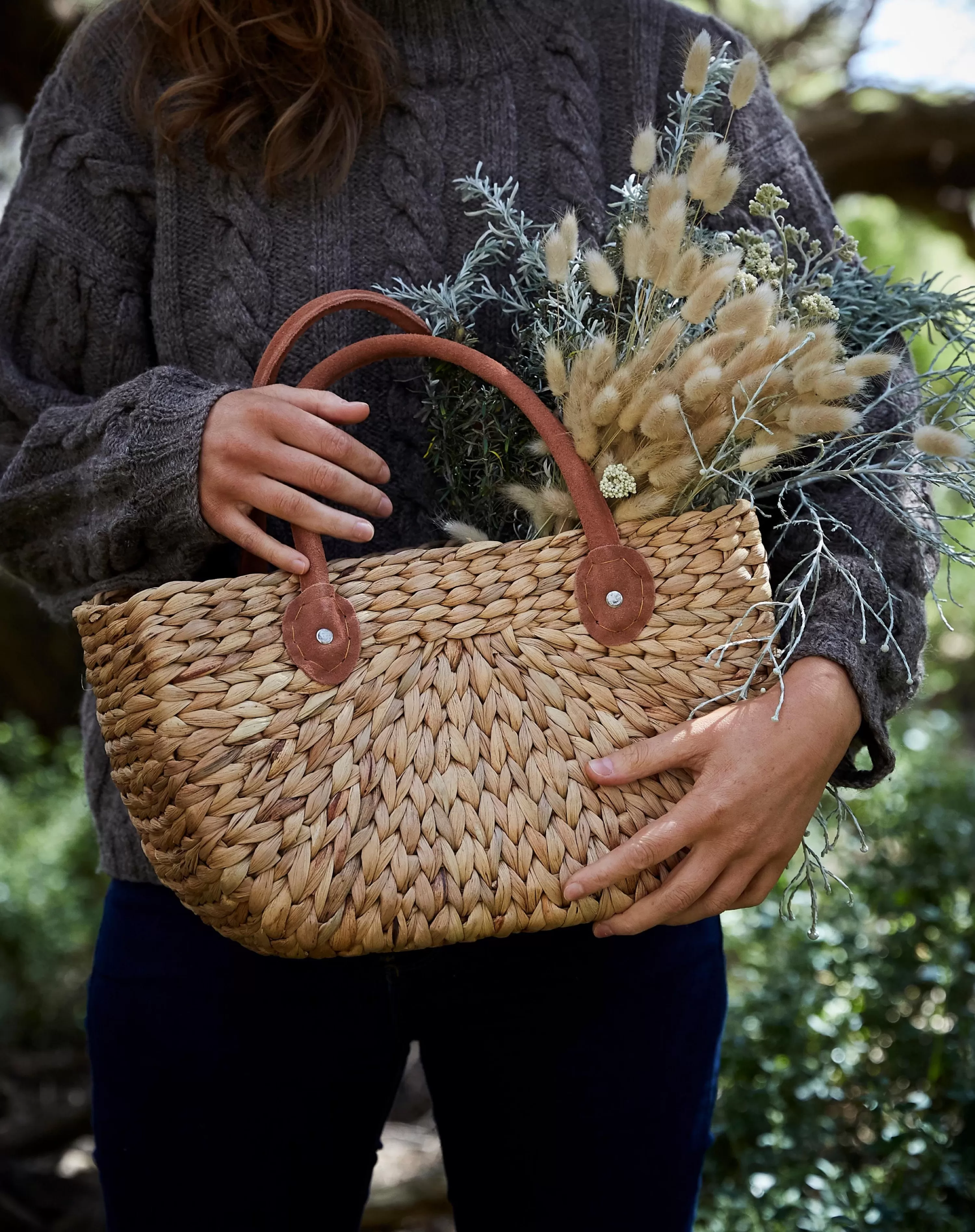 Robert Gordon Baskets-Harvest Baskets Set Of 2 / Suede