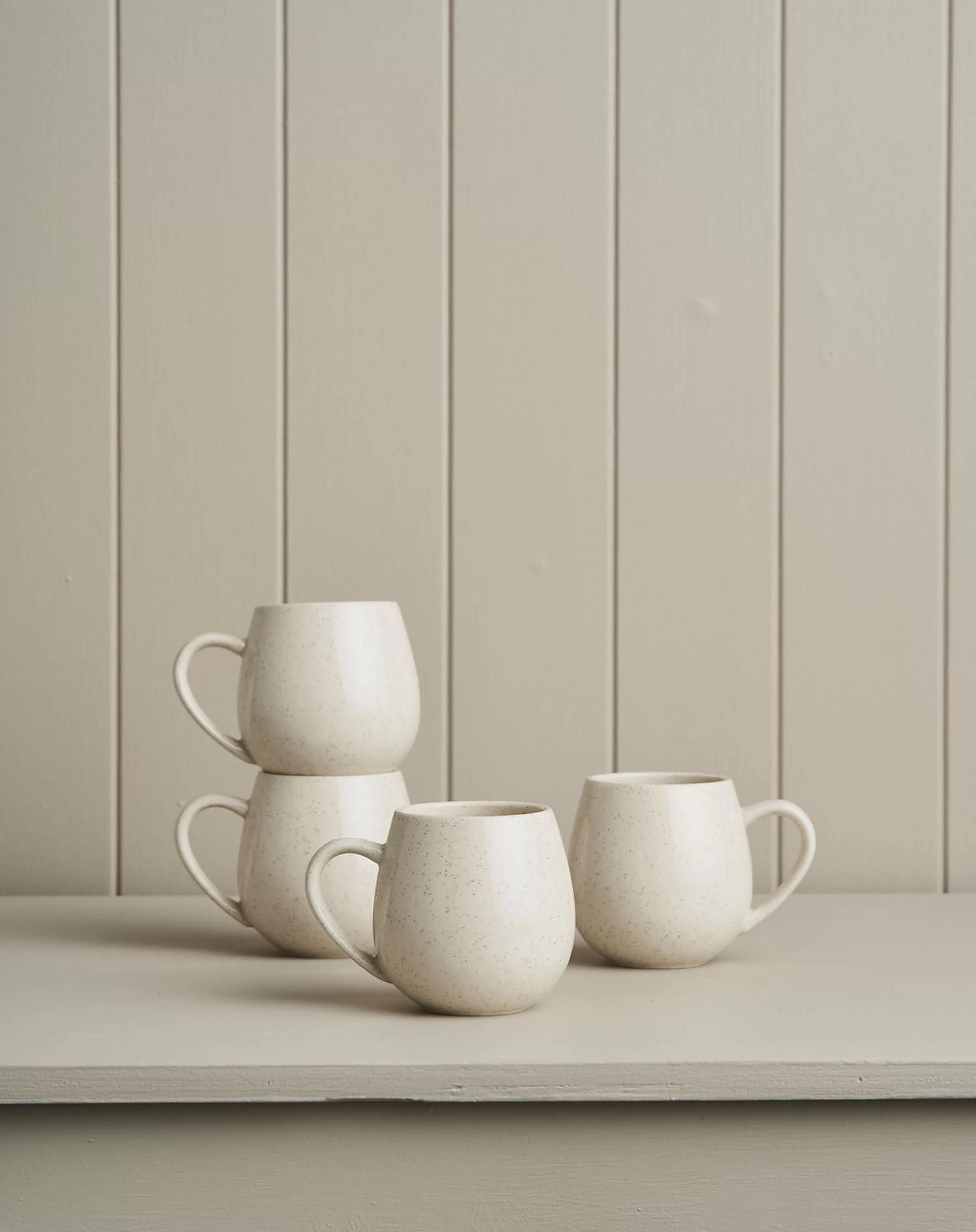 Robert Gordon Mugs & Cups-Hug Me Mugs / Speckled White