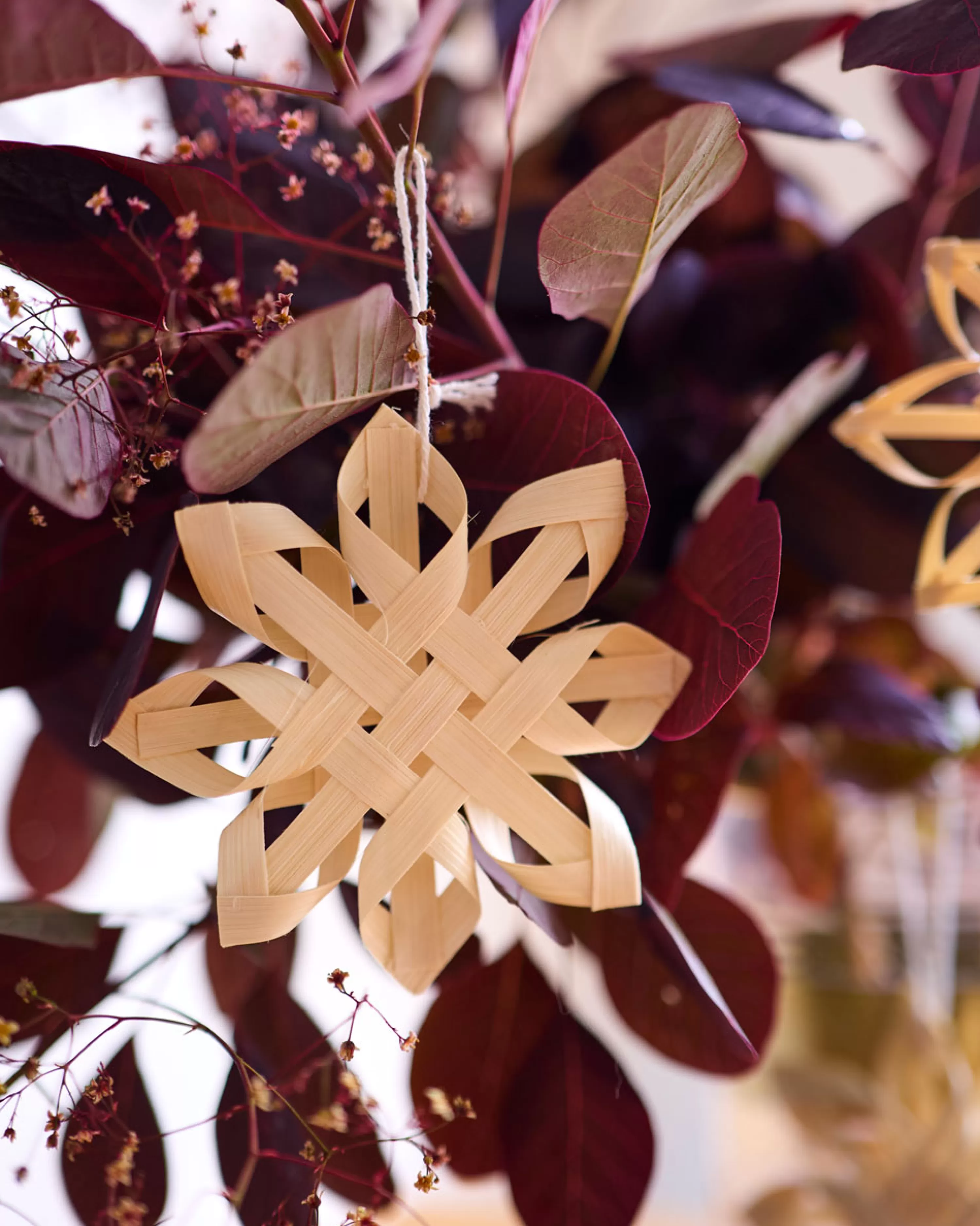 Robert Gordon Christmas-Set Of 3 Woven Snowflake Decorations