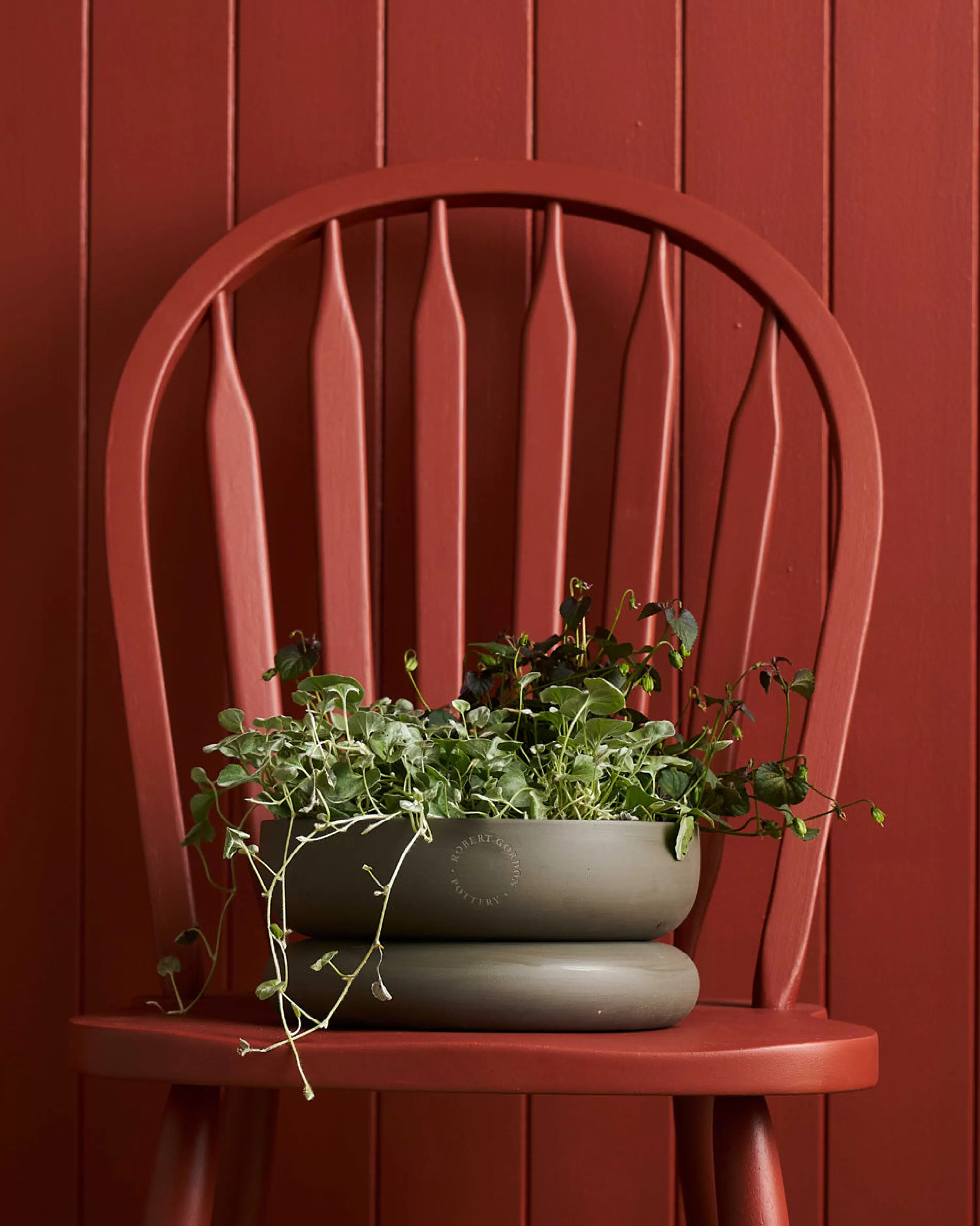 Robert Gordon Planters & Watering Cans-Wide Cloud Planter / Forest Green